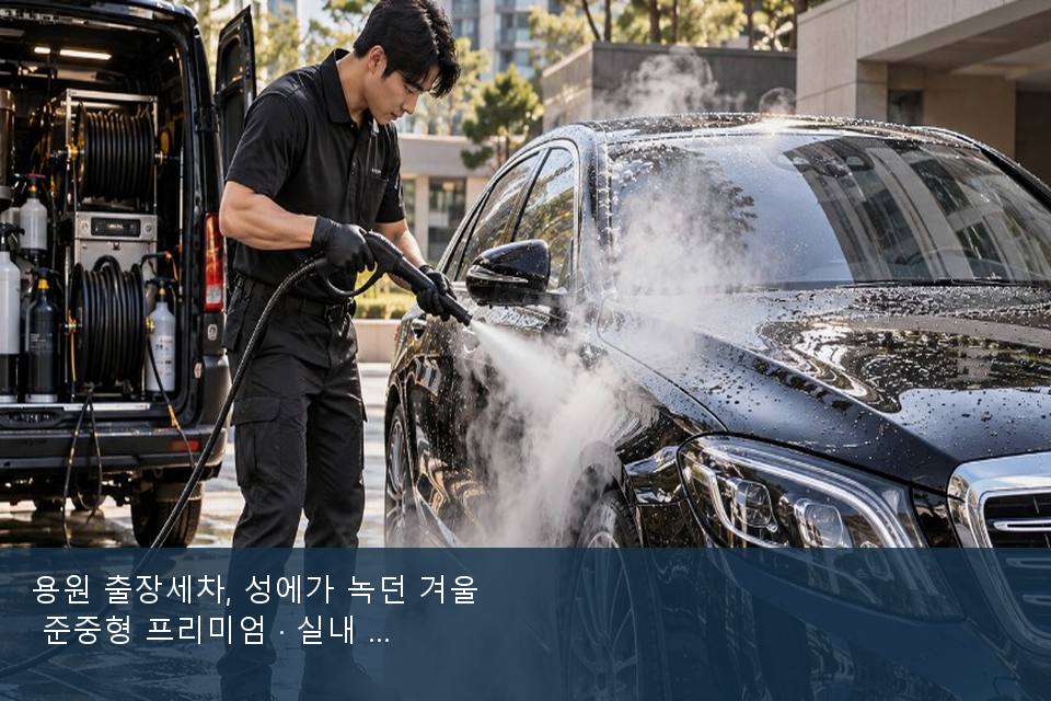 용원 출장세차, 성에가 녹던 겨울 준중형 프리미엄 · 실내 냄새를 연 기록